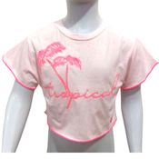 Blusa Mon Sucré Tropical Rosa Summer