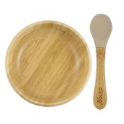 Kit Alimentação Bambu Tigela Bowl e Colher Clingo Fendi