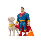 Boneco Articulado e Figura de Ação - DC - Liga Dos Superpets - Krypto & Superman