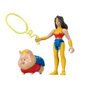 Boneca Articulada e Acessórios -  DC - Liga Dos Superpets - Wonder Woman & PB - Mattel