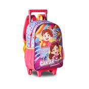 Mochila De Rodinhas  escolar infantil para criança Maria Clara e JP