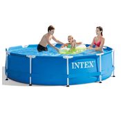 Piscina de Armacao Metal Galvanizado 4.485L 3.05mx76cm (Bomba Filtro 220/240V) - Intex 28202