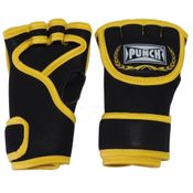 Luva Esportiva - Punch - Gel e Neoprene - Preta e Amarela - Tamanho PP