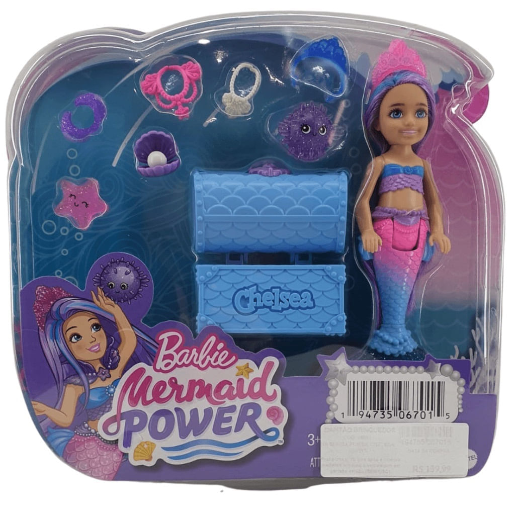 BARBIE FANTASY SEREIA LUZES BRILHANTES - HDJ36 - MATTEL - Ri Happy