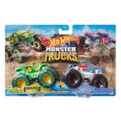 Pack 2 Hot Wheels - 1:64 - Gunkster vs Race Ace - Monster Trucks- HDG23