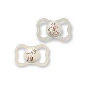 CHUPETA MAM AIR 16+ MESES TAMANHO 3 BICO SILICONE EMBALAGEM DUPLA COM ESCUDO EXTRA VENTILADO MENINO MENINA Cor:Neutra