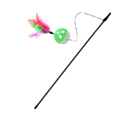 Brinquedo Varinha Bola Guizo com Pena
