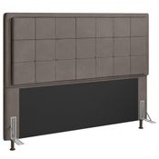 Cabeceira Cama Box Casal King 193cm D10 Ônix Suede Bege - Mpozenato