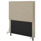 Cabeceira Cama Box Solteiro 90cm D10 Ônix Corano Bege - Mpozenato