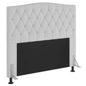 Cabeceira Cama Box Casal 140cm D10 Petra Corano Branco - Mpozenato
