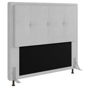 Cabeceira Cama Box Casal King 193cm D10 Ametista Corano Branco - Mpozenato