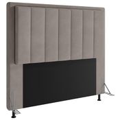Cabeceira Cama Box Casal 140cm D10 Opala Suede Bege - Mpozenato