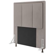 Cabeceira Cama Box Solteiro 90cm D10 Opala Suede Bege - Mpozenato