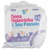 Travesseiro Infantil Fibrasca 2 em 1 Dona Moleirinha E Seu Passeio Suporte Para Cabeça e Pescoço 20 x 20 cm