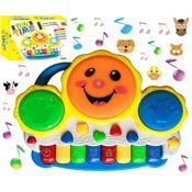 Teclado Piano Musical Bebe Bichinhos Fazendinha Sol Infantil