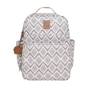 Mochila de Maternidade Pirulitando Decor Branco Com Cinza