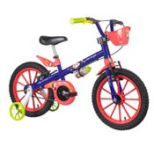 Bicicleta Aro 16 Show Da Luna Nathor Azul e Vermelho