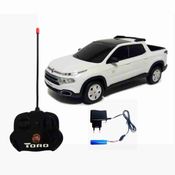 Carro Controle Remoto Fiat Toro 1:18 Branco - CKS Toys 28082