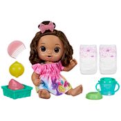 Boneca Bebê com Acessórios - Baby Alive - Hora do Suco - Vestido Rosa - Hasbro