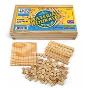 Material Dourado Individual 62 Peças Caixa De Madeira
