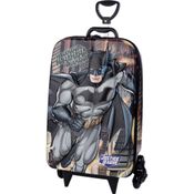 MOCHILA INFANTIL COM RODINHA LIGA DA JUSTICA BATMAN