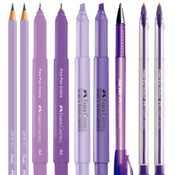 Conjunto De Canetas - Faber Castell - Purple Lovers - Roxo