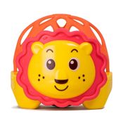 Chocalho Mordedor Bebê Animalzinho Leão Brinquedo Infantil Menino Menina Colorido Pimpolho