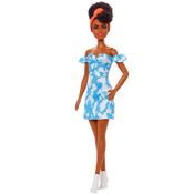 Boneca Barbie Fashionista Vestido Jeans Tie Dye FBR37/ HBV17 Mattel - 32cm