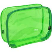 ESTOJO PVC TRANSPARENTE VERDE AGUA