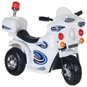 Moto Elétrica Infantil a Bateria 6V com Sons e Luzes, Idade Rec 3 a 6 Anos, LIL RIDER, Branco