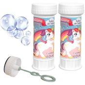 Kit 2 Tubos de Bolhas de Sabão Unicórnio para Meninas