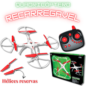 DRONE QUADRICOPTERO GRANDE POLIBRINQ 4 MOTORES RECARREGAVEL