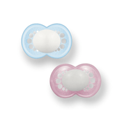 CHUPETA MAM 6 MESES FASE 2 BICO SILICONE SKINSOFT EMBALAGEM DUPLA Cor:Azul Básica - Rosa Básica