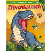 LIVRO DE ATIVIDADES DINOSSAUROS C/ADESIVOS