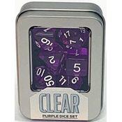Kit de Dados - Clear - Purple