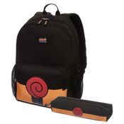 Kit Naruto Mochila Naruto Uzumaki + Estojo Naruto Uzumaki 7780404 7780420