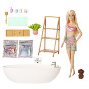 Conjunto Boneca Articulada E Acessórios - Barbie - Banho De Confete - Mattel