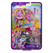 Polly Pocket Estojo AdventureWorld Festa do chá de unicórnio