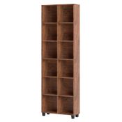 Estante Livreiro Alta 100% MDF Estilo Industrial 12 Nichos C56 Nobre - Pradel