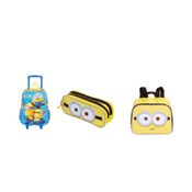 Kit - Minions - Lancheira, Estojo Duplo e Mochilete - Sestini