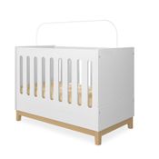 Berço 3 em 1 Mini Cama Sofá MDF Certificado Inmetro Imaginare I05 Branco Fosco/Natural - Mpozenato
