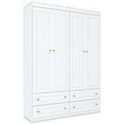Guarda Roupa Infantil 4 Portas I113 Branco HP Henn