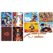 Kit 5 Cadernos Naruto Shippuden + Caderno Desenho Naruto - SD