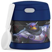 Disney Pixar Lightyear Frasco Térmico para Alimentos 300mL em Aço Inoxidável com Colher Dobrável, THERMOS F3102LR6, Azul