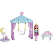 Conjunto Boneca E Acessórios - Barbie - DreamTopia - Balanço Magico Nas Nuvens - Chelsea -Mattel