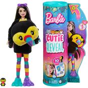 Boneca Barbie Cutie Reveal 10 Surpresas com Mini Pet e Fantasia de Tucano Hkr00