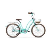 Bicicleta Aro 26 Feminina Retrô Antonella Verde Aqua Nathor