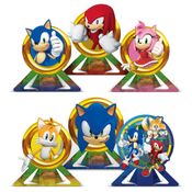Enfeite Decoração De Mesa Sonic Festa De Aniversário