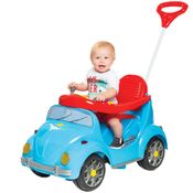 Carrinho Passeio Pedal Calesita 1300 Fouks Fusca 2 em 1 Azul