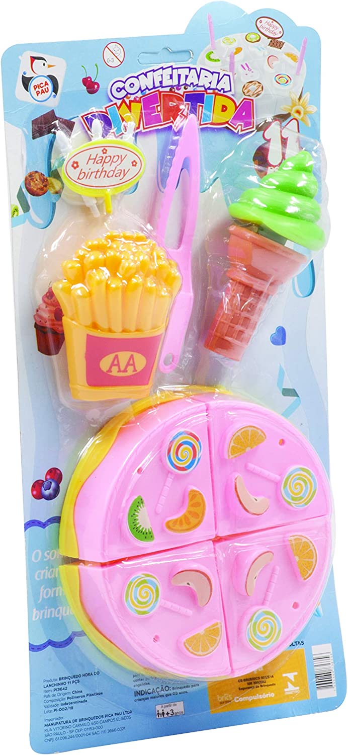 Kit Comidinha Infantil - Barbie - Bolo da Barbie - 40 Peças - Cotiplás - Ri  Happy